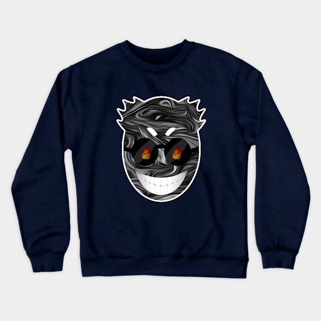 " I AM YOUR CREEPY FRIEND " , NEW HALLOWEEN FACE Crewneck Sweatshirt by Maher Xaka